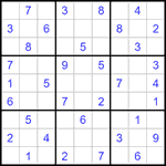 Судоку 9х9 #1397 легкий