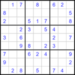 Судоку 9х9 #1400 легкий