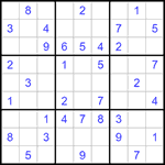Судоку 9х9 #1403 легкий
