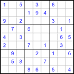 Судоку 9х9 #1405 легкий