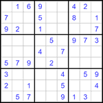 Судоку 9х9 #1406 легкий