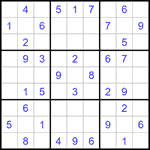 Судоку 9х9 #1409 легкий