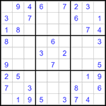 Судоку 9х9 #1412 легкий