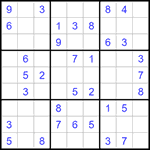Судоку 9х9 #1413 легкий