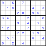 Судоку 9х9 #1418 легкий