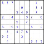 Судоку 9х9 #1419 легкий