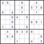 Судоку 9х9 #1420 легкий