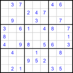 Судоку 9х9 #1421 легкий