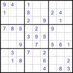 Судоку 9х9 #1422 легкий