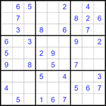 Судоку 9х9 #1423 легкий