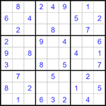 Судоку 9х9 #1427 легкий