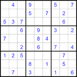 Судоку 9х9 #1429 легкий