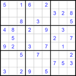 Судоку 9х9 #1433 легкий