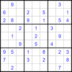 Судоку 9х9 #1434 легкий