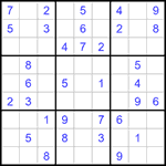 Судоку 9х9 #1435 легкий