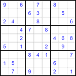 Судоку 9х9 #1437 легкий