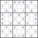 Судоку 9х9 #1439 легкий