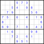 Судоку 9х9 #1440 легкий