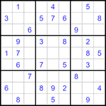 Судоку 9х9 #1293 средний