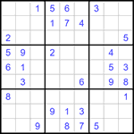 Судоку 9х9 #1295 средний