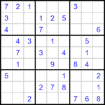 Судоку 9х9 #1296 средний