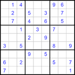 Судоку 9х9 #1300 средний