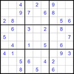 Судоку 9х9 #1301 средний