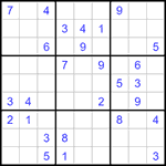 Судоку 9х9 #1302 средний