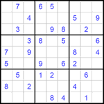 Судоку 9х9 #1303 средний