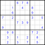 Судоку 9х9 #1305 средний