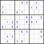 Судоку 9х9 #1306 средний