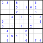 Судоку 9х9 #1310 средний