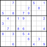 Судоку 9х9 #1314 средний