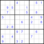 Судоку 9х9 #1315 средний