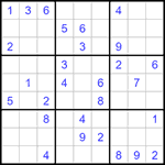 Судоку 9х9 #1316 средний
