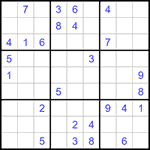 Судоку 9х9 #1317 средний