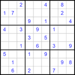 Судоку 9х9 #1319 средний