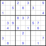 Судоку 9х9 #1322 средний