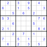 Судоку 9х9 #1323 средний