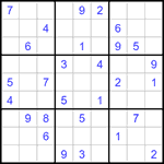 Судоку 9х9 #1326 средний