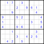 Судоку 9х9 #1329 средний