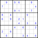 Судоку 9х9 #1334 средний