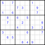 Судоку 9х9 #1335 средний