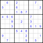 Судоку 9х9 #1338 средний