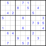 Судоку 9х9 #1341 средний