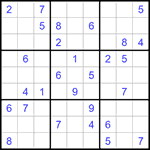 Судоку 9х9 #1343 средний