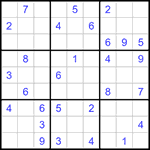 Судоку 9х9 #1344 средний