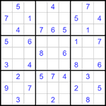 Судоку 9х9 #1347 средний