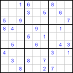 Судоку 9х9 #1348 средний