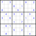 Судоку 9х9 #1349 средний
